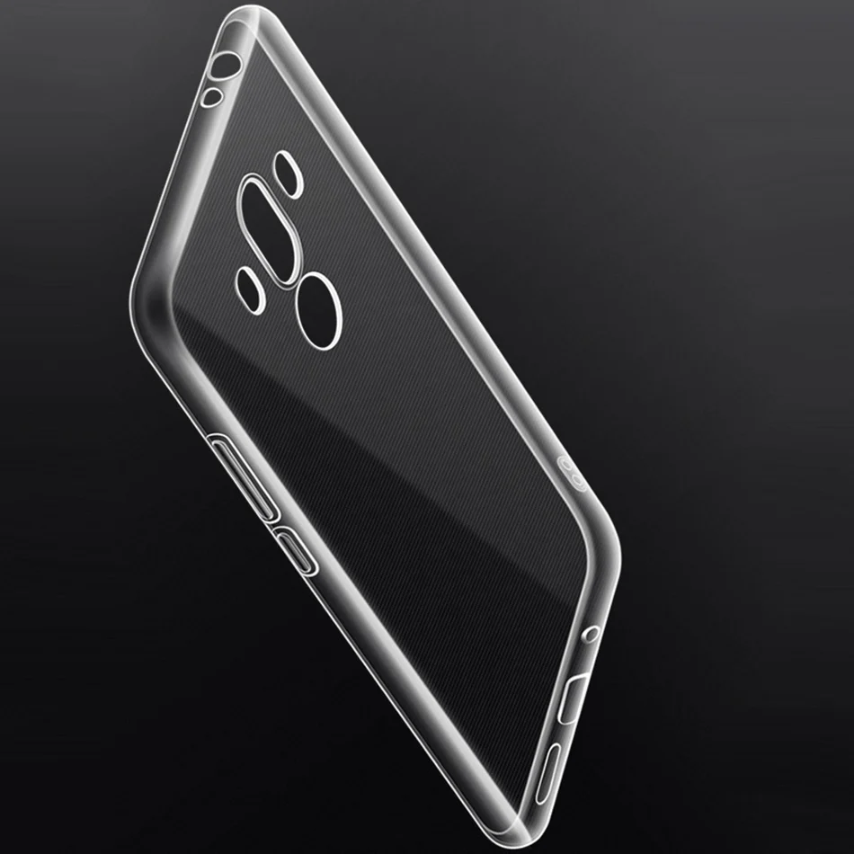 Ультра тонкий прозрачный Чехол для Huawei P10 Коврики 10 Lite Pro Nova 2i Honor 9i 6C насладиться 5
