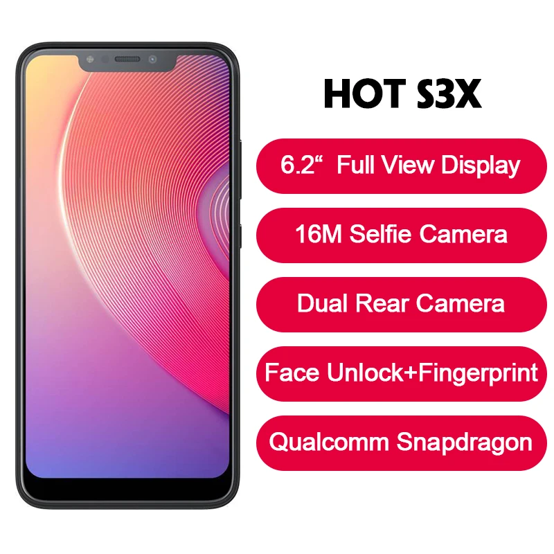 Infinix Горячие S3X смартфон двойной сзади камера AI селфи 6 2 &quotполный вид дисплей