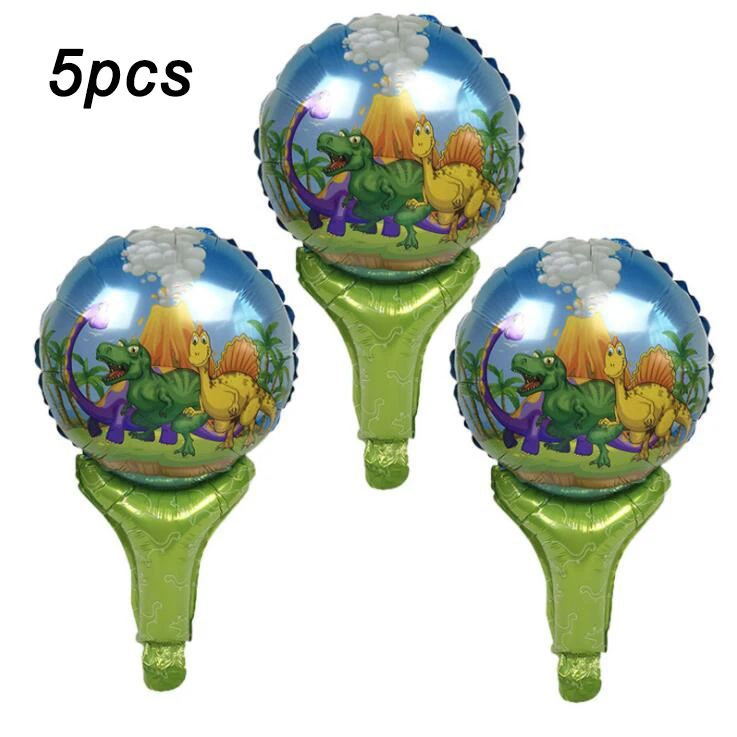 Hand balloon 5pcs Джунгли Тема события вечерние принадлежности динозавр баннер флаги счастливые Баннеры для дня рождения ребенка душ День Рождения Декор для детей сувениры подарок - Цвет: Hand balloon 5pcs