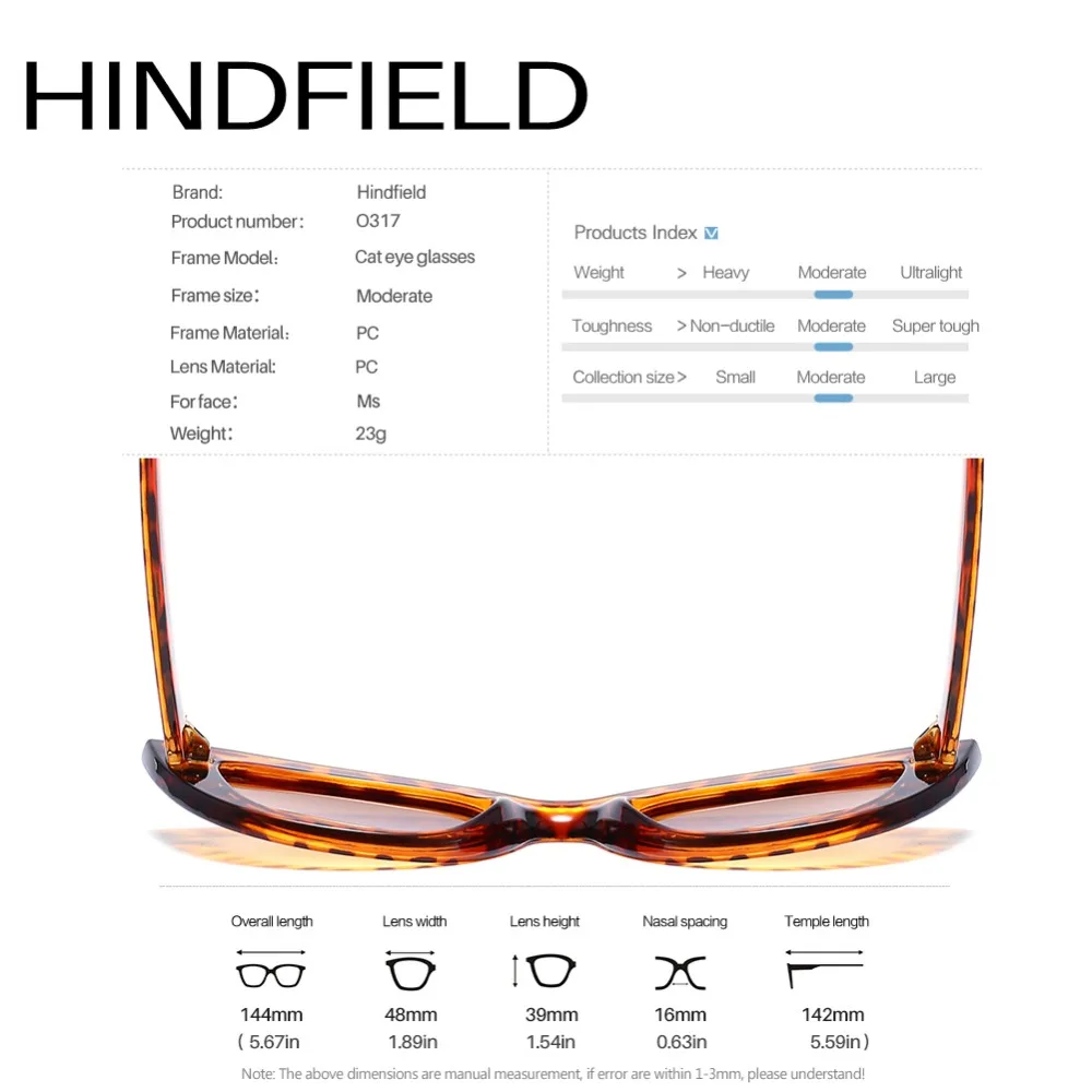 Женские солнцезащитные очки с кошачьим глазом в винтажном стиле Hindfield
