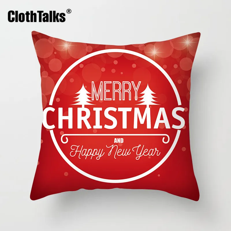 Clothtalks Coussin Noel 45x45 см подушки Рождество Санта Рождественский лось декоративные для