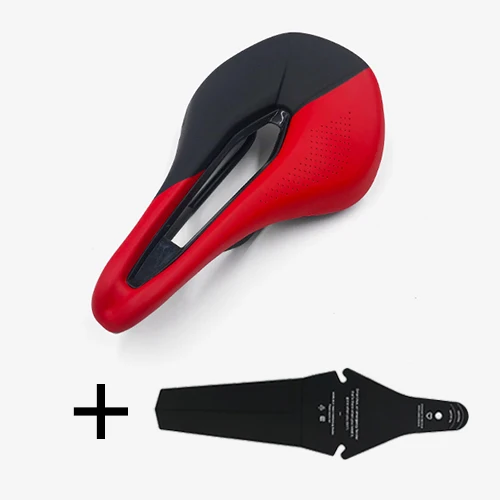 black-red Велосипедное седло для гонок TT седло Ironman Триатлон удобное велосипедное седло MTB шоссейное велосипедное седло мягкое горное сиденье Sillin - Цвет: black-red