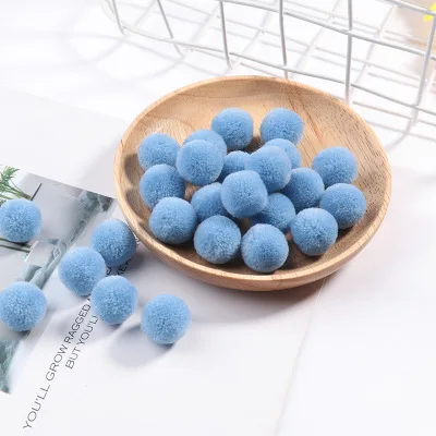 07 sky blue Помпоны смешанных цветов, кашемировый помпон, плюшевый шар, пушистые плюшевые изделия, домашний декор, 15 мм помпон, товары для рукоделия - Цвет: 07 sky blue