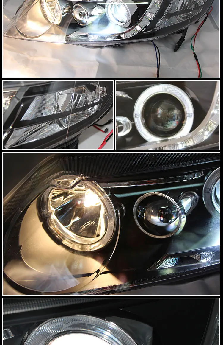 Hireno фары для 2006-2011 HONDA CIVIC фар сборки LED DRL ангел объектив двойной луч ксеноновые 2 шт