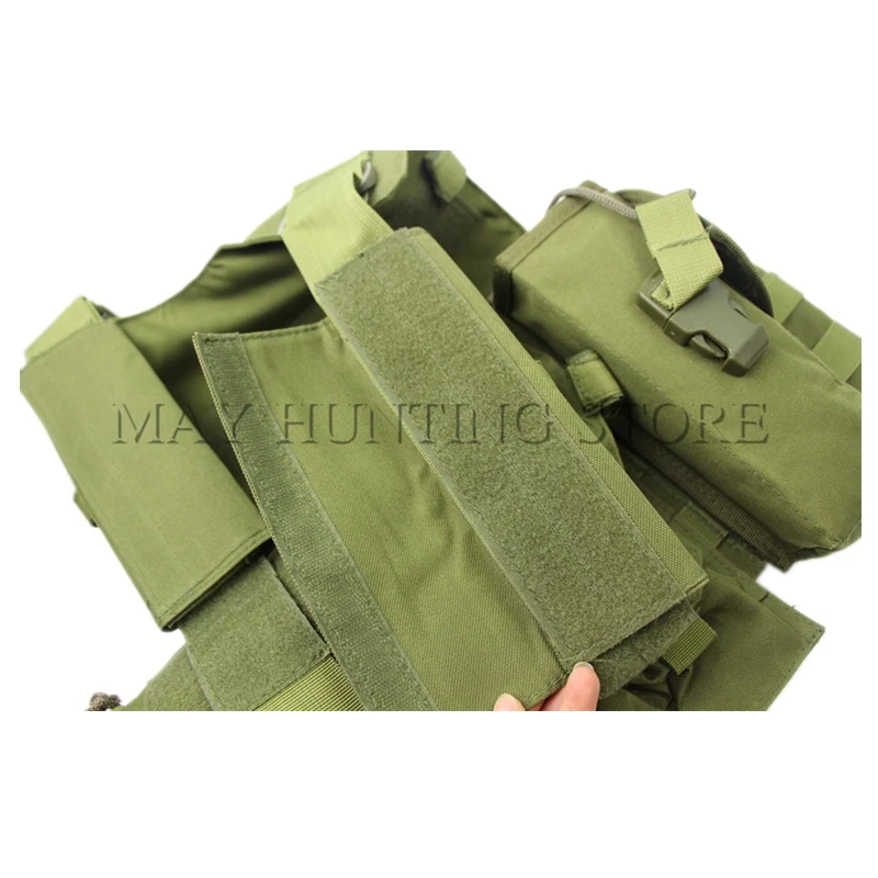 Камуфляжный Охотничий Тактический жилет в стиле милитари 8 мешков Молл для