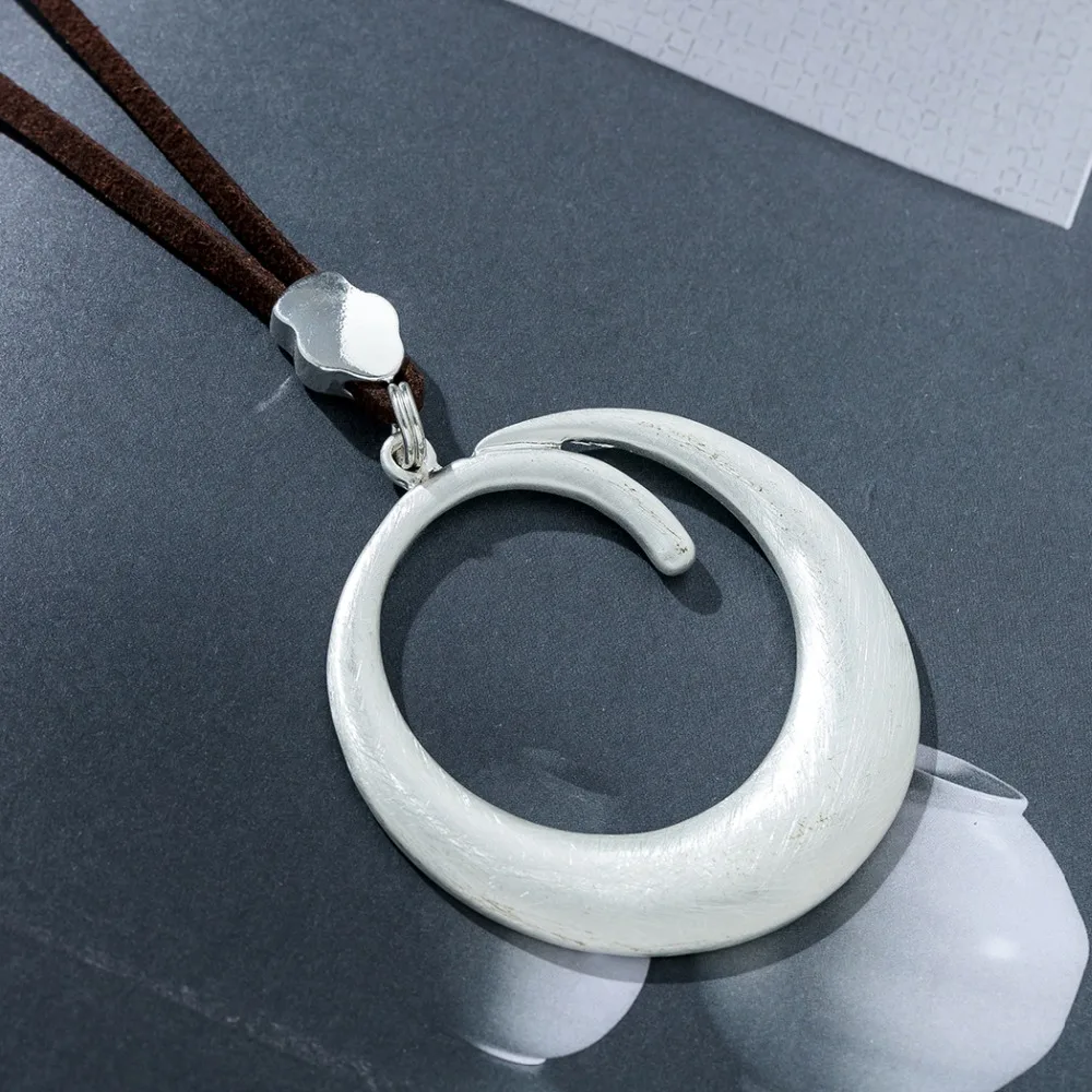 

Silver Color Female Long Necklace Pendants Wholesale Fashion Decoration Women Vintage Jewelry collares mujer choker kolye bijoux