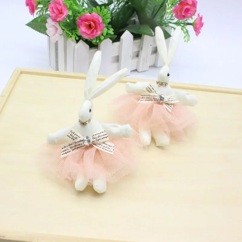 2Pcs/Lot Mini rabbit Stuffed Plush Toys 12cm Small pelucia Pendant Kids Birthday Gift Party Decor 011 | Игрушки и хобби
