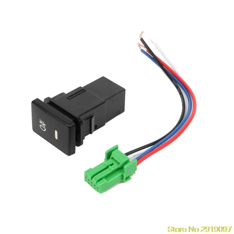 OOTDTY DC 12V передний противотуманный светильник кнопочный переключатель 4 провода кнопка для Toyota Camry Prius Corolla