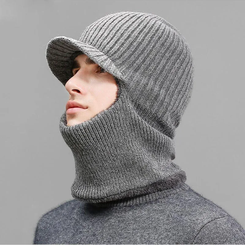 Зимняя вязаная шапка бини мужской шарф Skullies вязаные шапочки зимние, шапки для женщин мужские шапки брендовые маска капота брендовые кепки