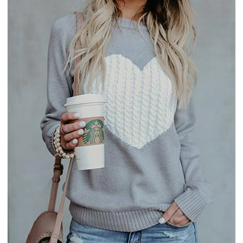 Осенне-зимние женские свитера пуловеры свитер с длинным рукавом облегающие