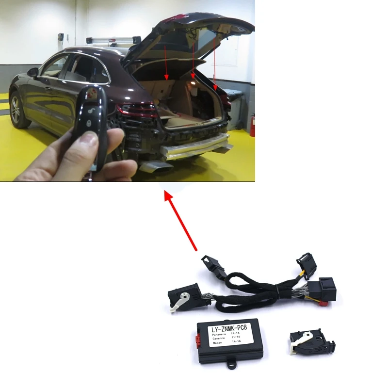 

PLUSOBD Auto Power Window Closer Remote Control Car Module For Porsche For Panamera Macan Cayenne Remote Trunk Close By Key
