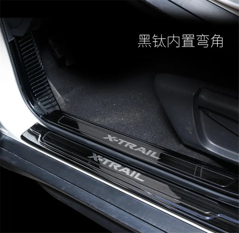Для Nissan X Trail T32 2017 2019 нержавеющая сталь Задний бампер крышка для двери автомобиля
