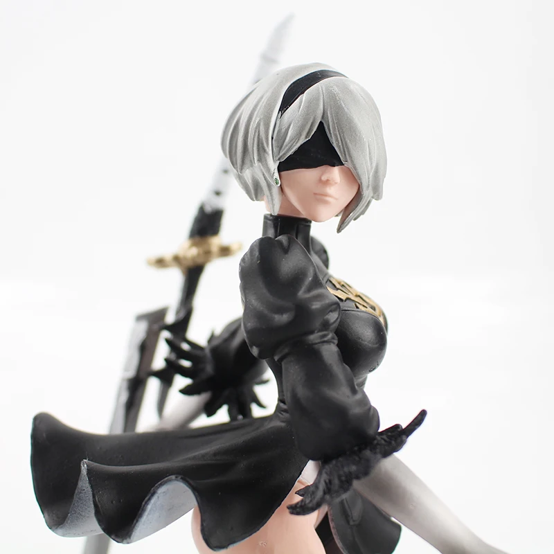 Аниме НИР: автоматы YoRHa № 2 Тип B 2B с меч игрушка Sexy Dolls ПВХ фигурка Коллекционная модель игрушки для подарка
