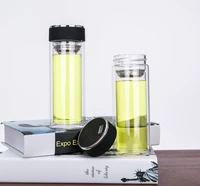 new double wall office cup bottles tumbler glass tea drinking teacup coffee water pot tea cupwater bottle cups vacuum flask