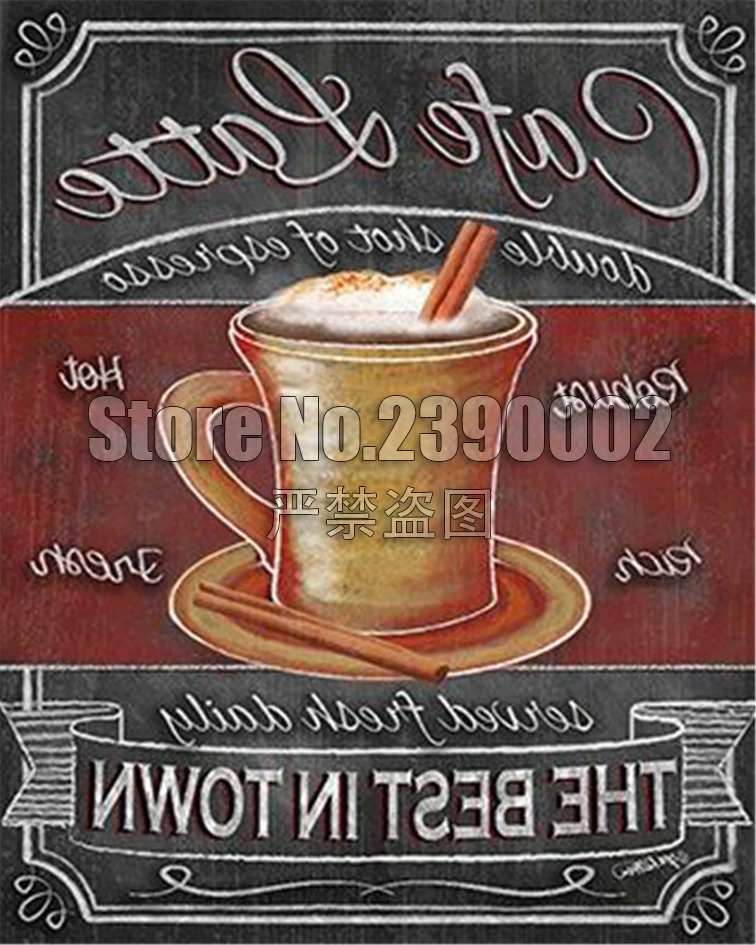 Coffee Cup,5D,DIY,Diamond Painting,Full,Needlework,Embroidery,Cross Stitch,Rose,Square Rhinestone,Home Decor Gift - Цвет: H
