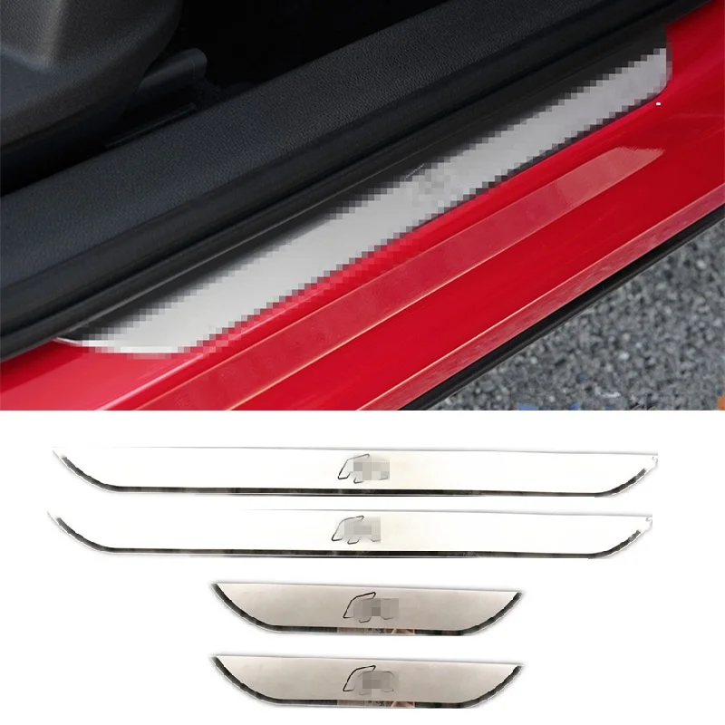 Комплект из 4 предметов для SEAT LEON ARONA ATECA IBIZA FR пластины нержавеющей стали Накладка