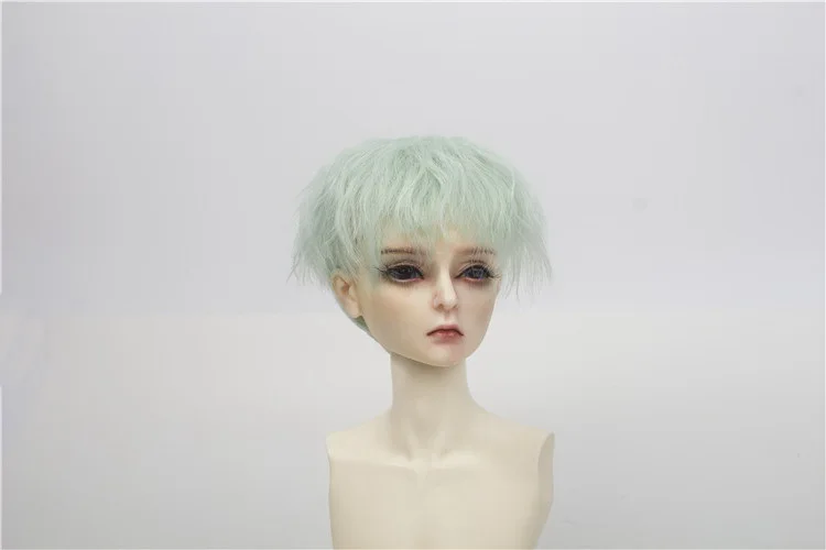 Термостойкие провода Короткие Зеленые афро кудрявые парики волос для 1/3 1/4 BJD SD куклы новое поступление MUZIWIG