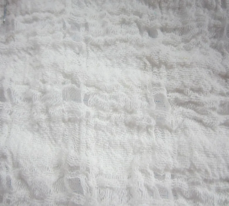 Льняная шелковая ткань LS11849 жаккардовые шторы белого и бежевого цвета в клетку