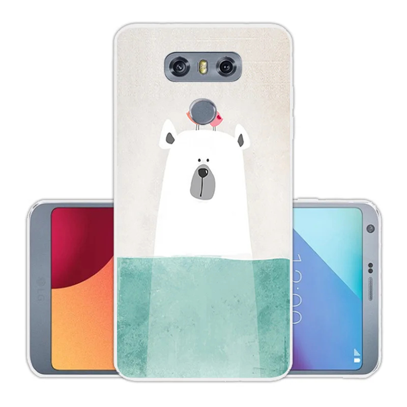 Чехол для LG G6 мягкий силиконовый чехол из ТПУ 5 7 дюйма тонкий розовый g6 защитная