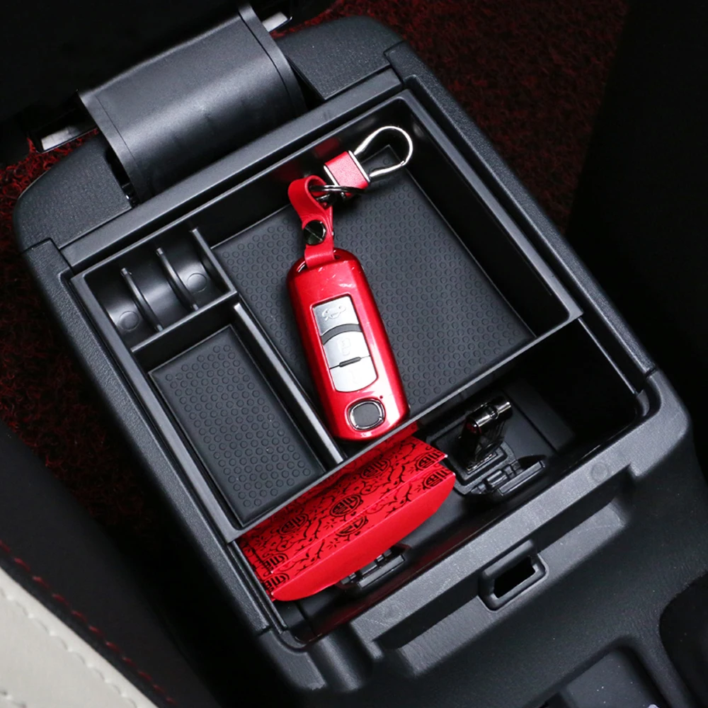 Car Glove Box Armrest Storage box Organizer Center Console Tray For Mazda MK 6 Atenza 2013-2015 MK3 Axela 2014-2016 | Автомобили и