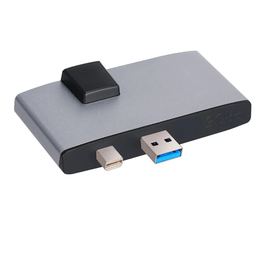 ESYNiC портативный для Surface Pro концентратор с 1000 м Ethernet LAN+ 2 порта USB 3,0+ Mini DP к HDMI+ SD/TF(Micro SD) Адаптер для карты памяти