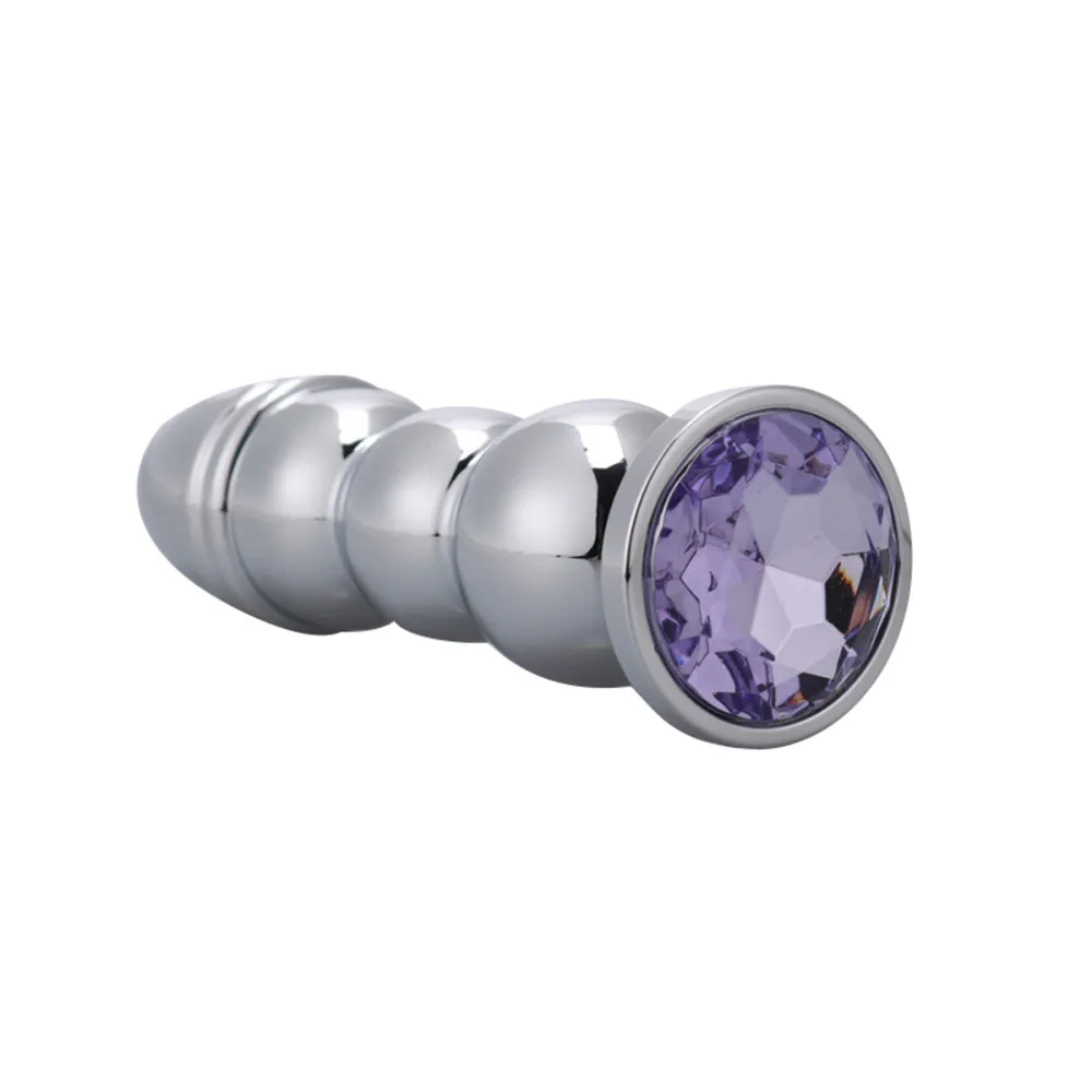Anal plug anal beads sex toys for woman metal butt crystal plugs | Красота и здоровье