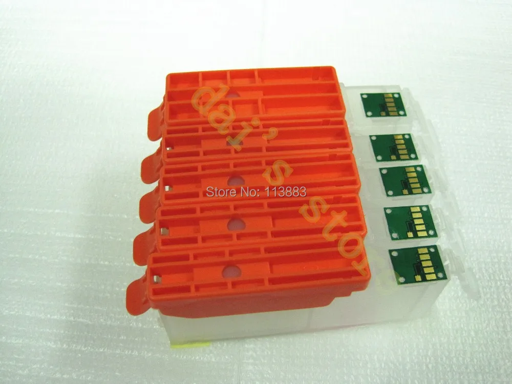 Картридж для принтера CANON iP7270 ix6870 MG5570 MG6470 MG5670 MG5470 MX727 IX6770 + Dey 5 цветов универсальный
