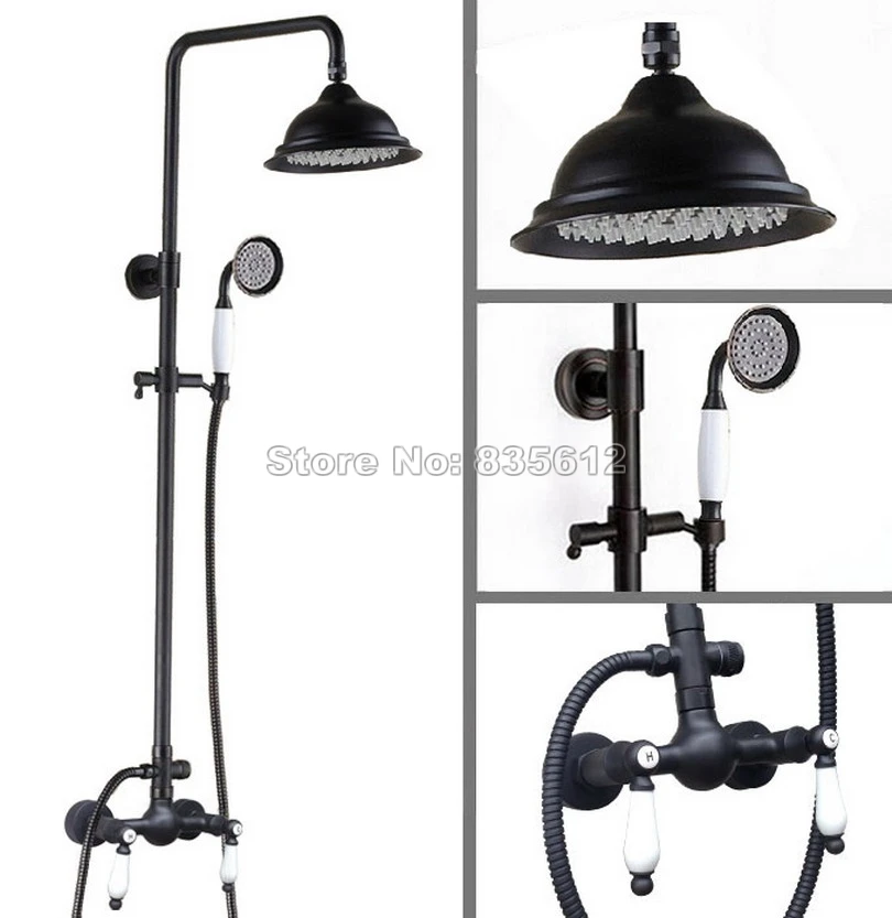 Настенный смеситель для душа и ванны Wrs471 бронзовый кран с масляным покрытием