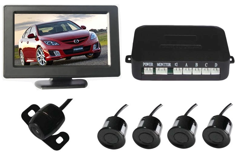 Автомобильная камера заднего вида парковочная система датчик парковки 4 3 дюйма