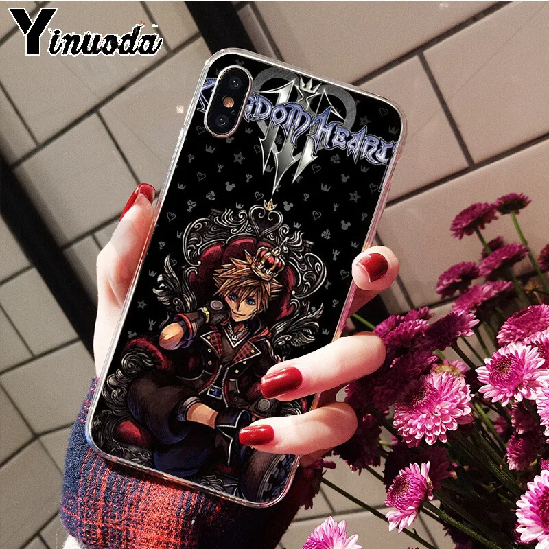 Yinuoda Amine Kingdom Hearts TPU мягкий высококачественный чехол для телефона iPhone 8 7 6 6S Plus 5 5S SE XR X XS MAX Coque Shell