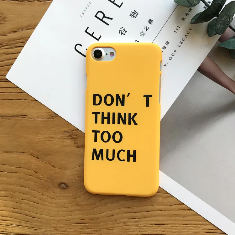 For iPhone X 7 Cases Lovely Cartoon Letter Hard PC Phone Case 6s 8 Plus Back Cover XR XS |