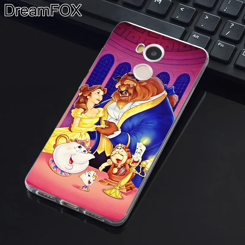 DREAMFOX K234 души Красота чудовище Мягкие TPU силиконовый чехол для Xiaomi Redmi Note 3 4 5 плюс S
