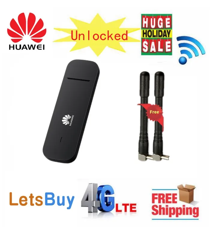 Разблокированный huawei E3372 E3372h 153 (плюс пара антенн) 4G LTE 150 Мбит/с USB модем Dongle E3372s pk