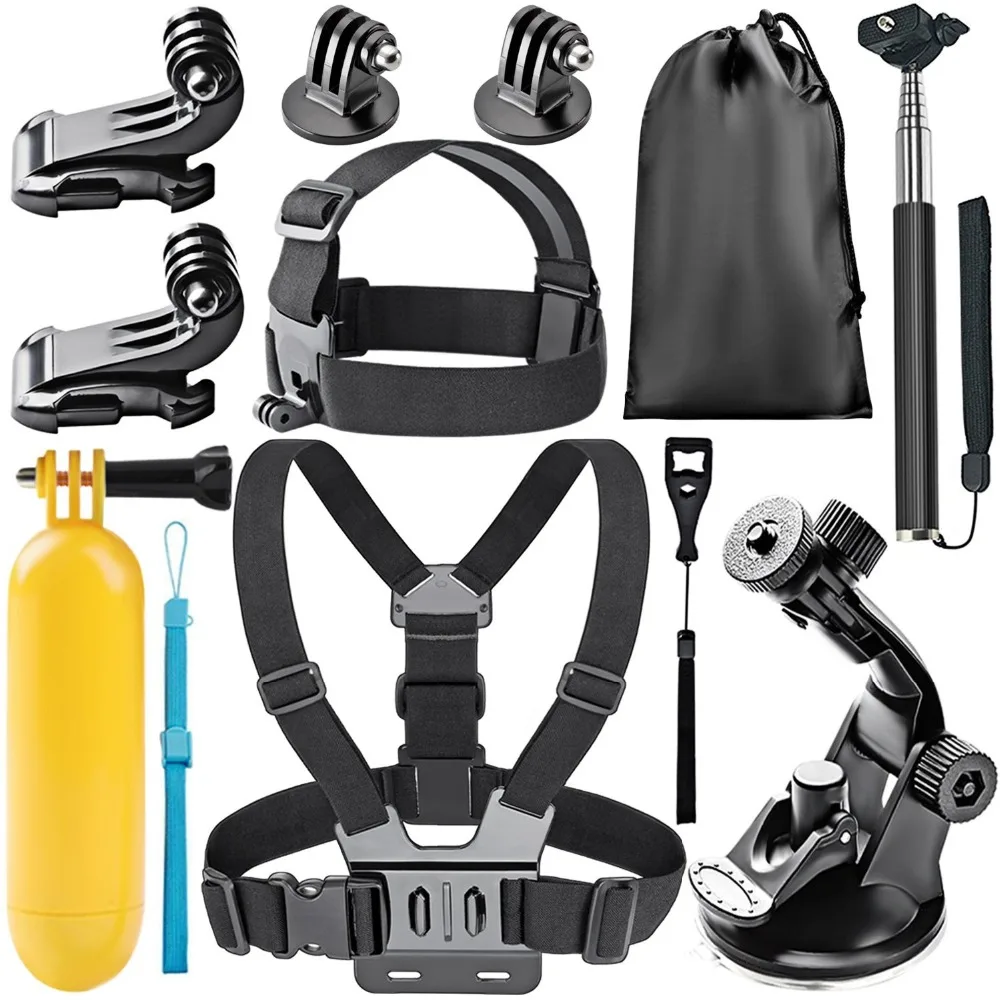 Набор аксессуаров для экшн камеры GoPro Hero Session/5 1 2 3 + 4 5 SJ4000 5000 6000 DBPOWER AKASO VicTsing APEMAN|kit