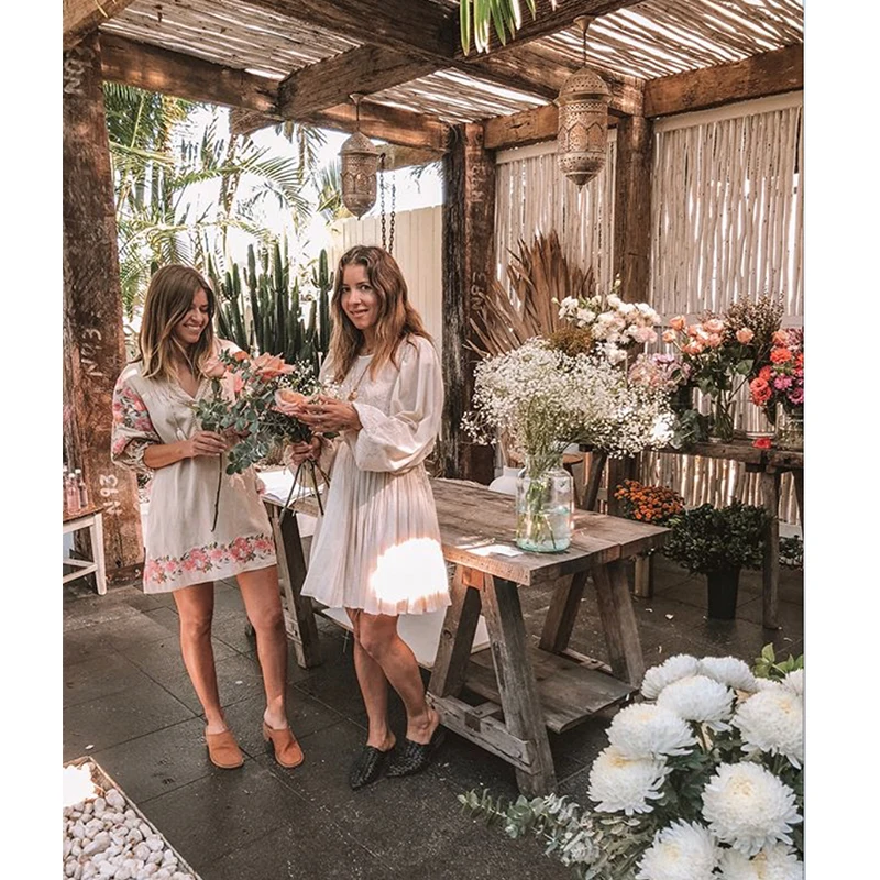 Женское повседневное прямое платье с принтом женское мини v образным вырезом и