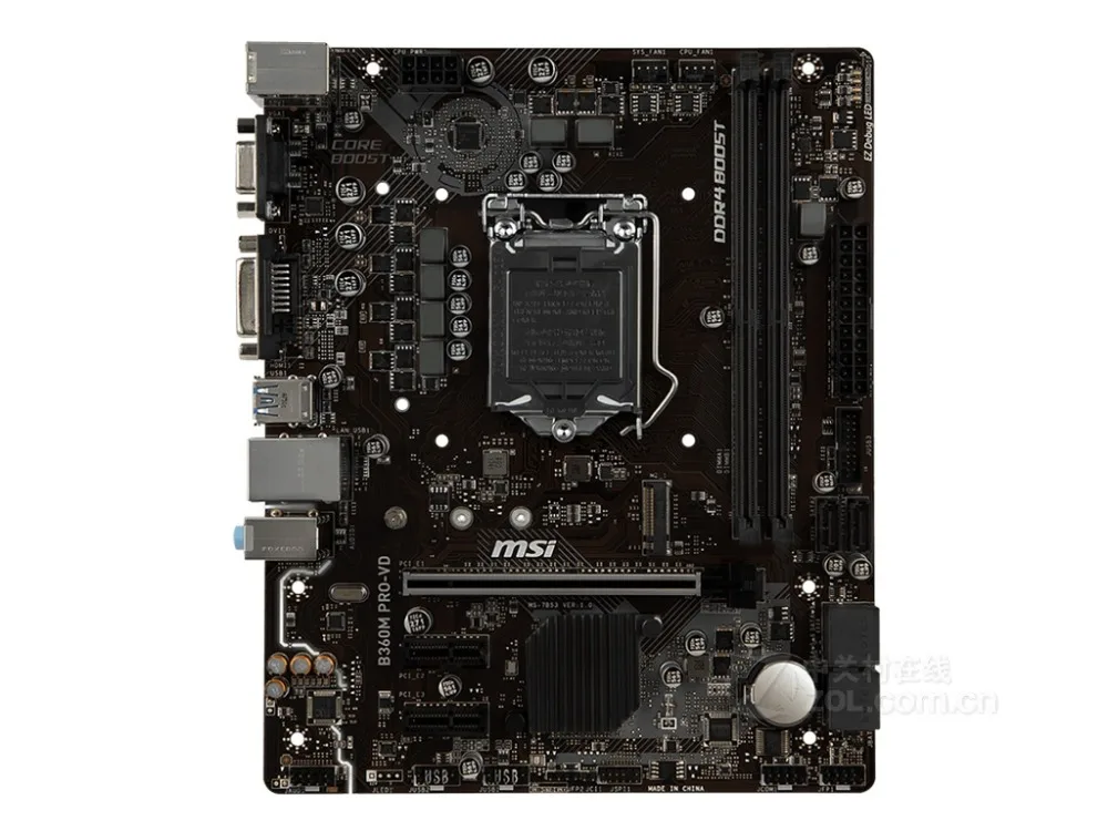 Новая MSI B360M PRO-VD оригинальная материнская плата LGA 1151 DDR4 USB2.0 USB3.1 DVI VGA 32GB B360 настольная материнская плата