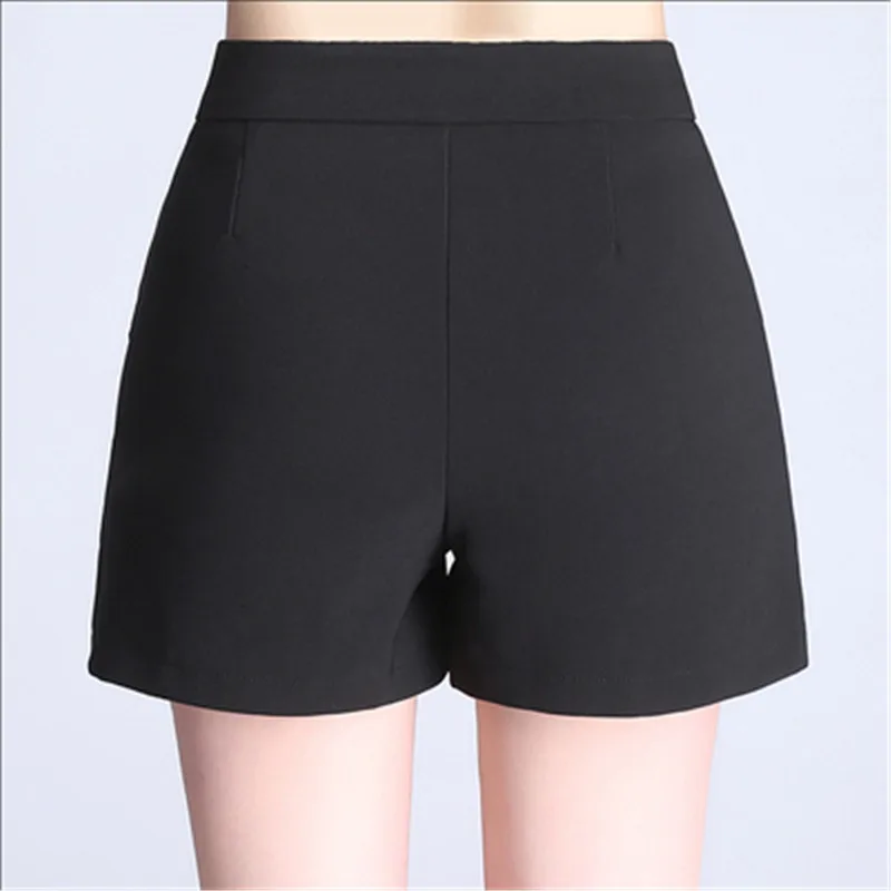 WKOUD/S 4XL женские шорты ярких цветов 2019 летние широкие короткие штаны однотонный