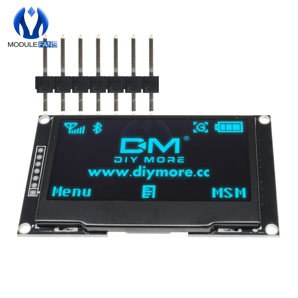 2,4" 2,42 дюймовый цифровой ЖК-экран 12864 128X64 OLED дисплей модуль C51 плата для Arduino зеленый/желтый/белый/синий SSD1309 STM32