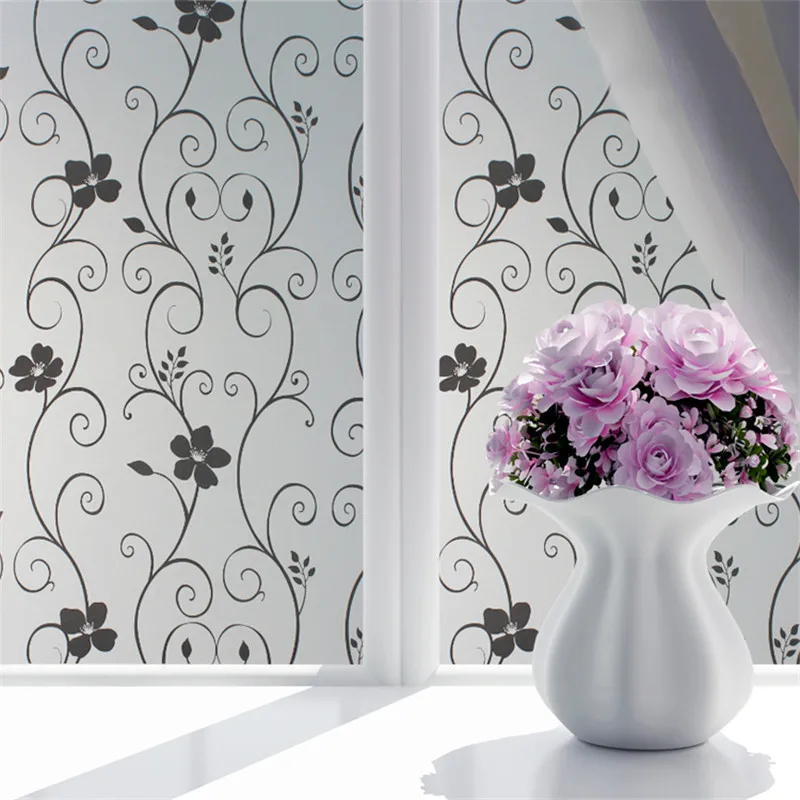 90*300cm Opaque Privacy Decorative Glass Window Film Home Decor Self-adhesive Sticker Mixed Color Bathroom Bedroom | Дом и сад