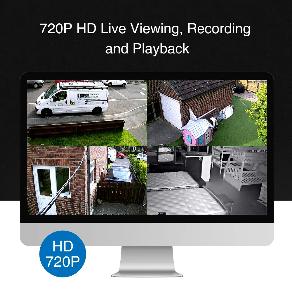 SANNCE 16CH CCTV система безопасности HD 1080N DVR 16 шт. 1.0MP Водонепроницаемая ИК наружная