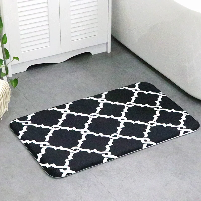 Geometric Printing Floor Mat Customized Door Waterproof Anti-Slip Foot Pad Kitchen Rug Carpet | Дом и сад