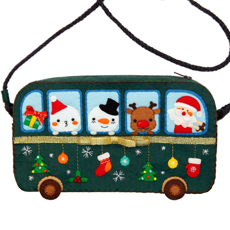 Войлочная сумка ручной работы для детского творчества Рождественский