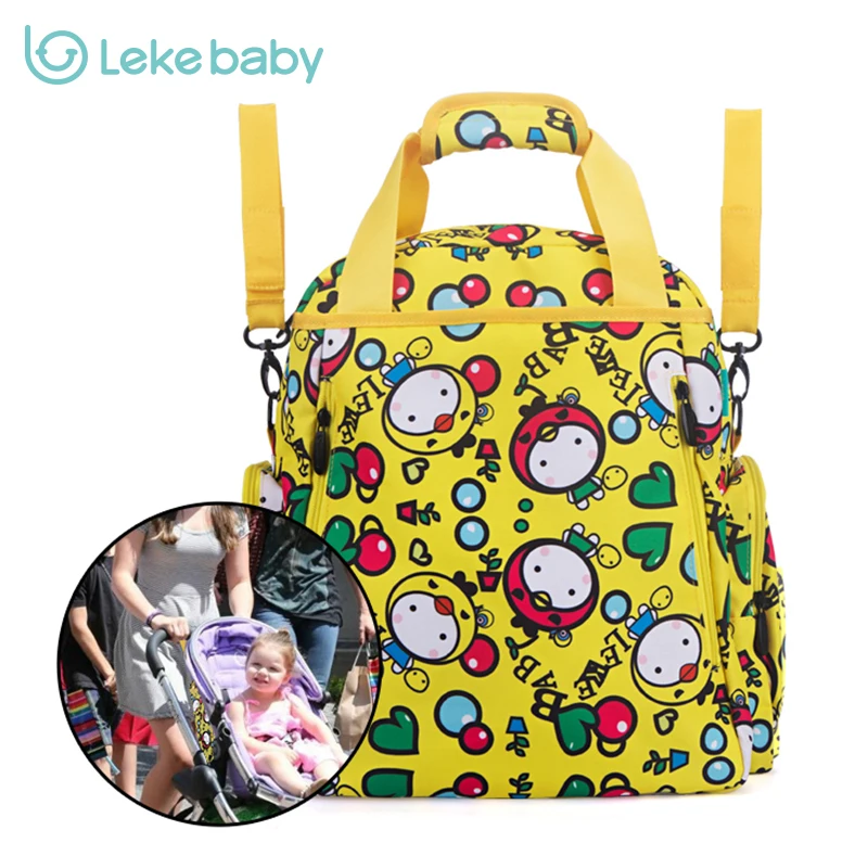 Lekebaby сумка для подгузников с милым мультяшным рисунком рюкзак мам и