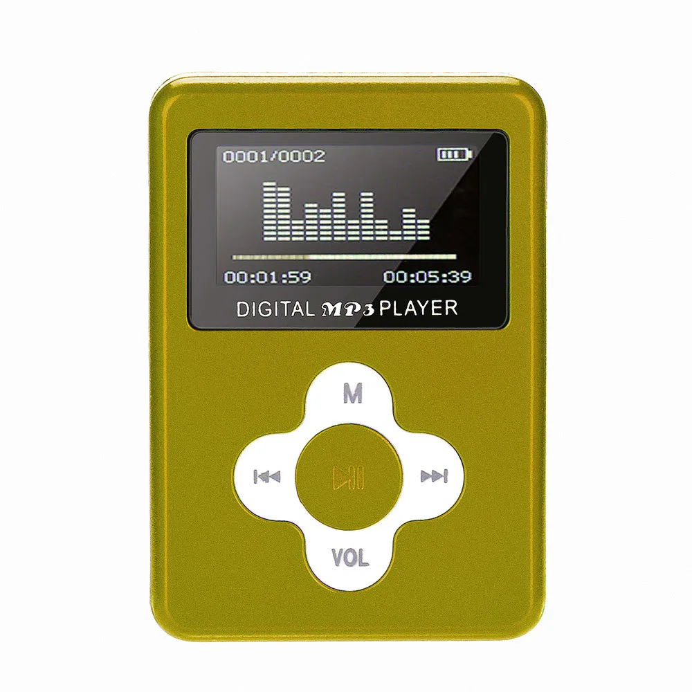 Новое поступление Симпатичный мини MP3 плеер с USB и ЖК экраном поддержка карт Micro SD