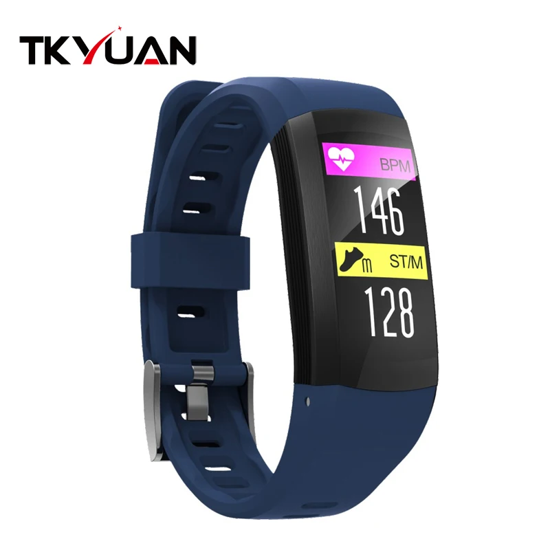 TKYUAN S906 цветной экран Интеллектуальный спортивный смарт браслет GPS отслеживание