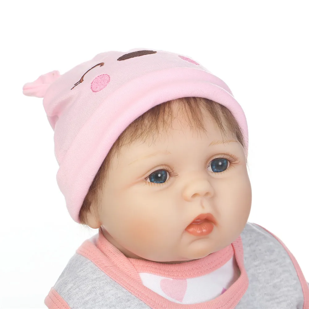 55 см мягкие силиконовые куклы Reborn Baby reborn для девочек винил новорожденный