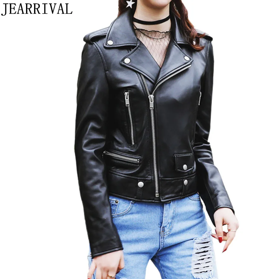 Новинка 2017 модная кожаная куртка для женщин Осень-зима повседневная с длинным