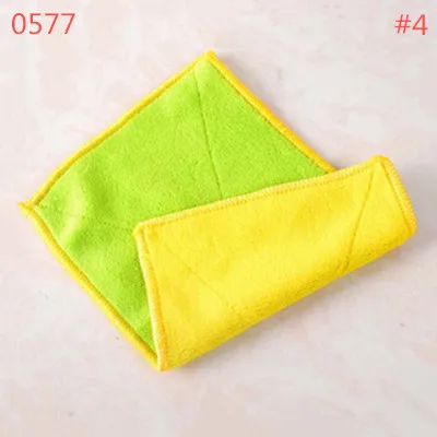 0577-2pcs-4 BLRISUP карамельный цвет маленький размер Впитывающее микроволокно кухонное полотенце блюдо ткань высокая-эффективная посуда домашнее полотенце для уборки - Цвет: 0577-2pcs-4