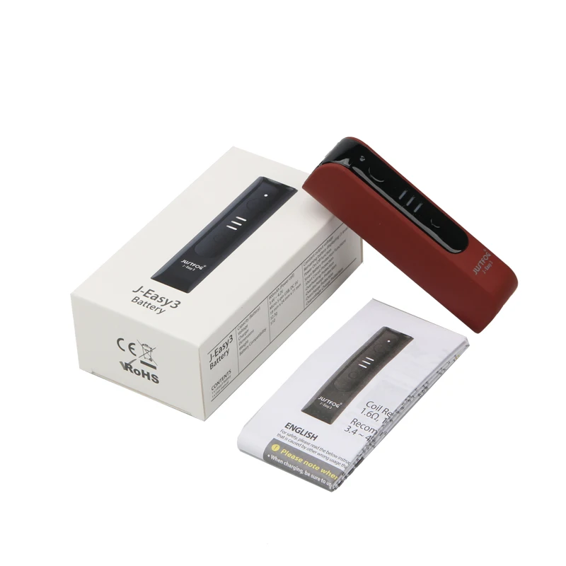 Оригинальный JUSTFOG J Easy 3 батарея vv мод 900mAh с индикаторными лампами для P16A