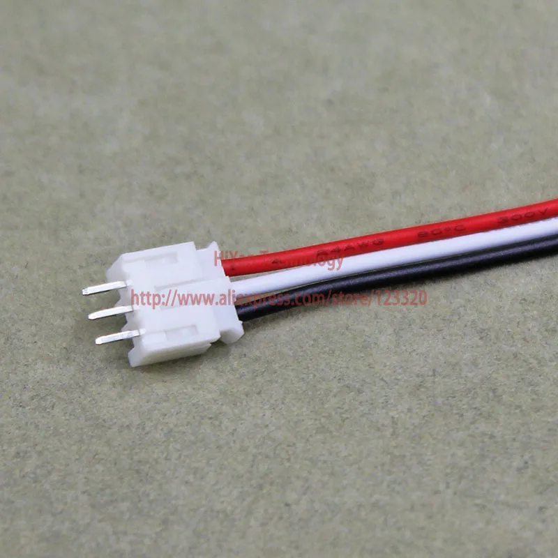 50 комплектов 3 контактный верхний входной разъем Mini Micro PH2.0 JST 2 0 мм с шагом 1007 26AWG от